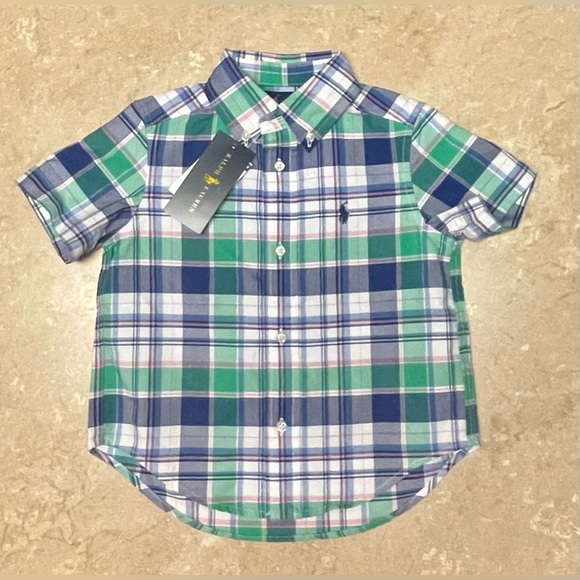 Ralph Lauren Other - Polo Ralph Lauren Kids | Plaid Poplin Short Sleeve Shirt | 2T